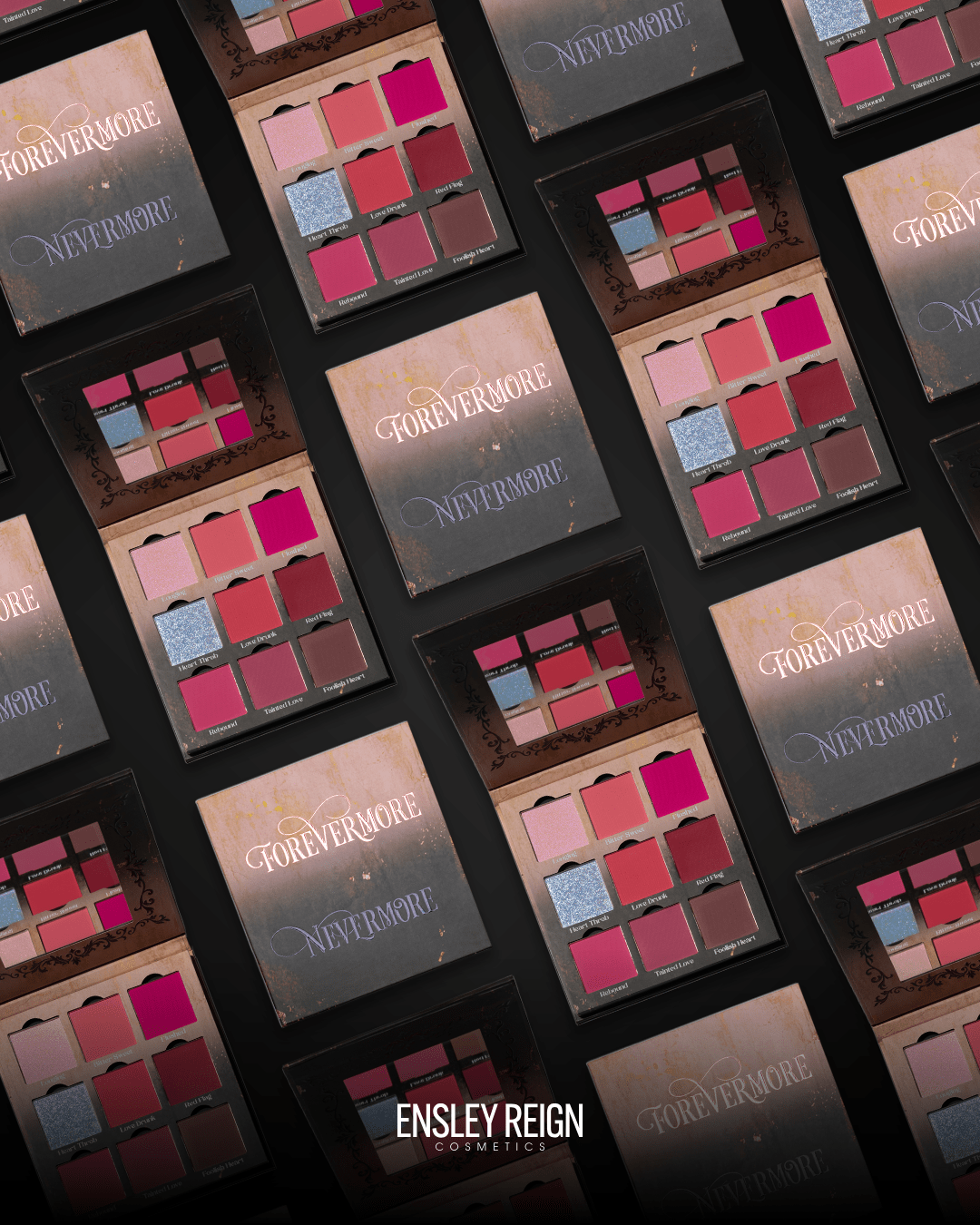 Forevermore Nevermore 9 - Pan Blush & Highlighter Palette - Ensley Reign Cosmetics