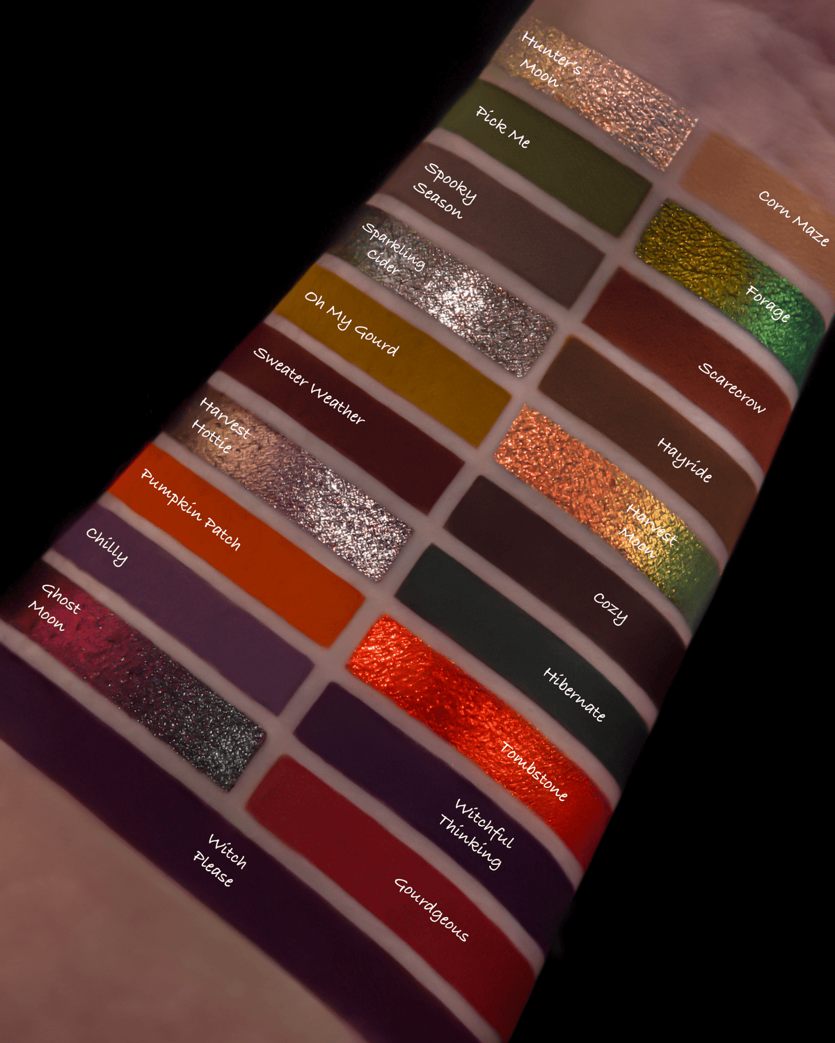 Harvest Moon 21-Pan Fall Pressed Pigment & Eyeshadow Palette - Ensley Reign Cosmetics