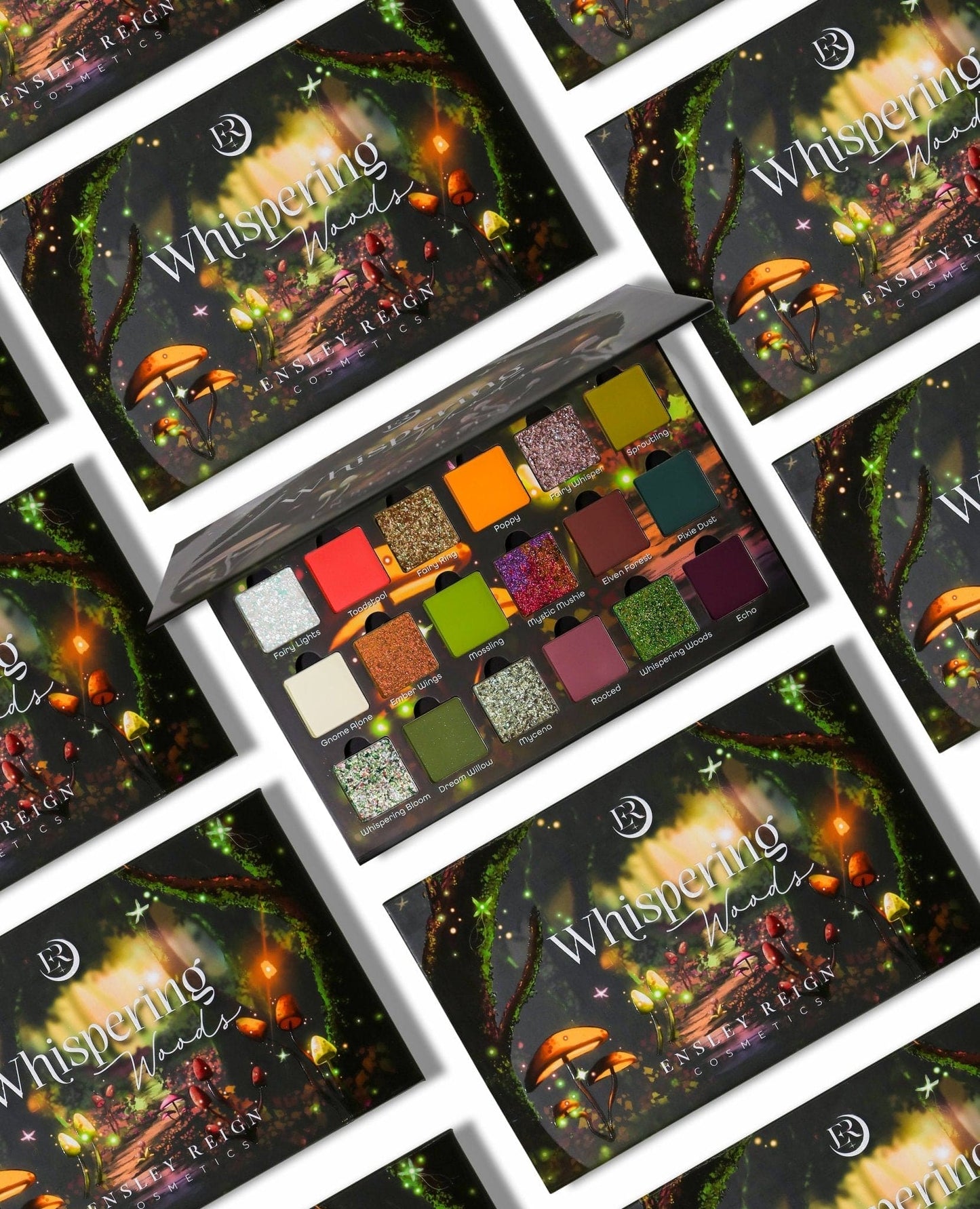 Whispering Woods 18 Pan Makeup Palette - Ensley Reign Cosmetics