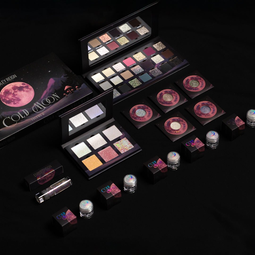 Cold Moon Volume II Full Collection Bundle with FREE 5 - Pan Magnetic Palette - Ensley Reign Cosmetics