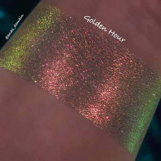 Golden Hour Moon Dust - Multichrome Loose Powder Eyeshadow - Ensley Reign Cosmetics