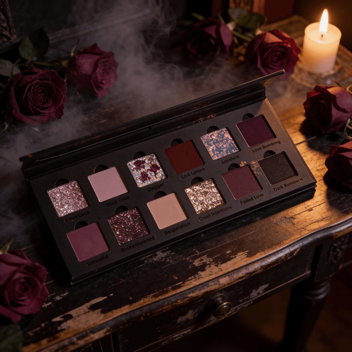 Nevermore 12 - Pan Pressed Pigment and Eyeshadow Palette - Ensley Reign Cosmetics