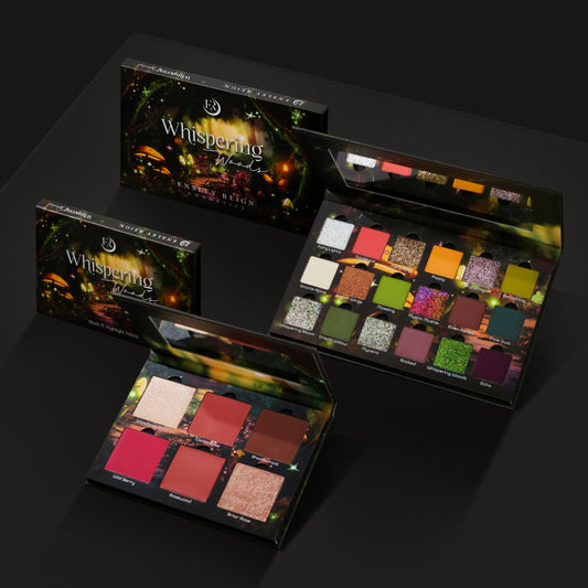 Whispering Woods 18 Pan Palette + Blush Palette Bundle - Ensley Reign Cosmetics